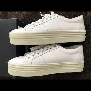 YSL Authentic White Sneakers - Never Worn
